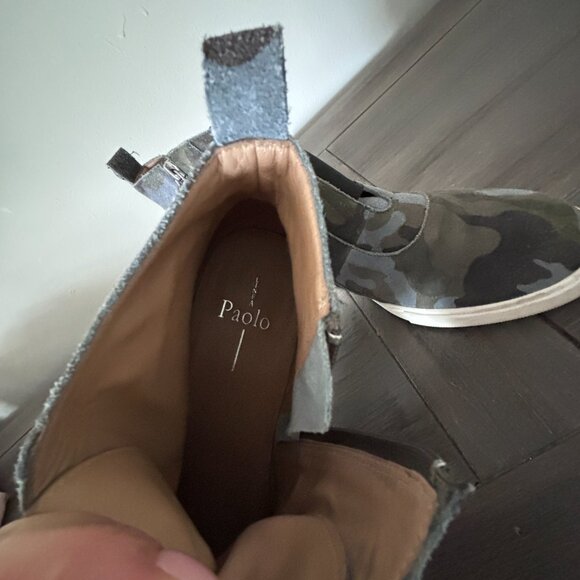 Linea Paolo Camo Wedge Sneakers - Picture 6 of 7